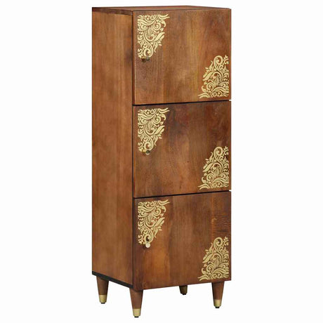 Vidaxl hoge kast met plank bruin 40 x 33 x 110 cm massief mango hout