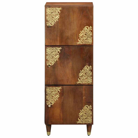 Vidaxl hoge kast met plank bruin 40 x 33 x 110 cm massief mango hout
