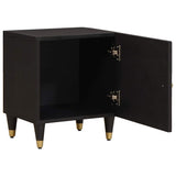 Vidaxl nachtkastje met deur 2 st zwart 40 x 33 x 46 cm