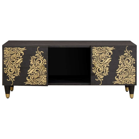 Vidaxl salontafel zwart 100 x 54 x 40 cm massief mango hout