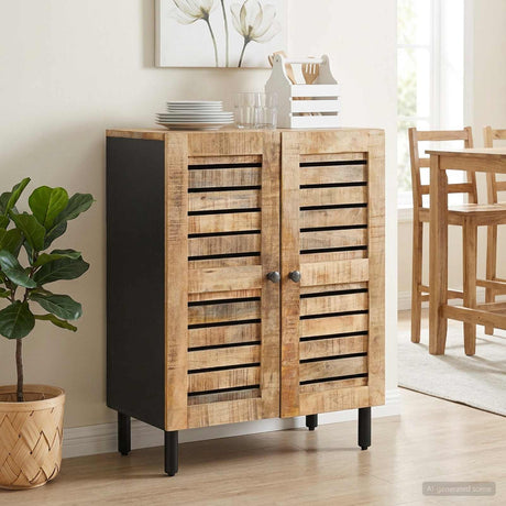 Vidaxl opslagkasten 60 x 33 x 75 cm massief mango hout naturel