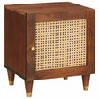 Vidaxl nachtkastje bruin 40 x 33,5 x 46 cm massief acaciahout