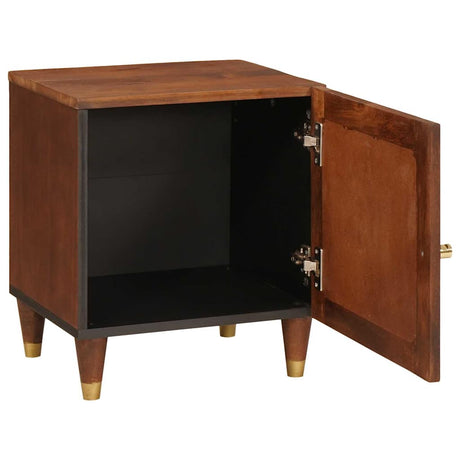 Vidaxl nachtkastje 2 st bruin 40 x 33,5 x 46 cm massief acaciahout