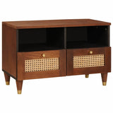 Vidaxl tv-kast met lade bruin 70 x 33,5 x 46 cm massief mango hout