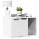 Vidaxl kattenbakkast 60x40x40 cm bewerkt hout wit