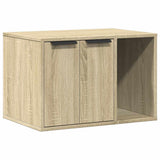 Vidaxl kattenbakkast 60x40x40 cm bewerkt hout sonoma eikenkleurig