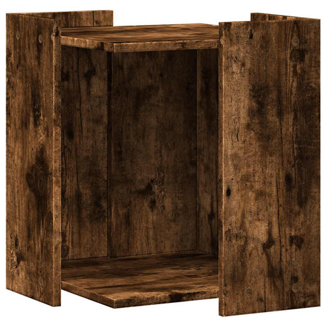 Vidaxxl Katzentoilette 42x42x51 cm verarbeitetes Holz, geräucherte Eiche