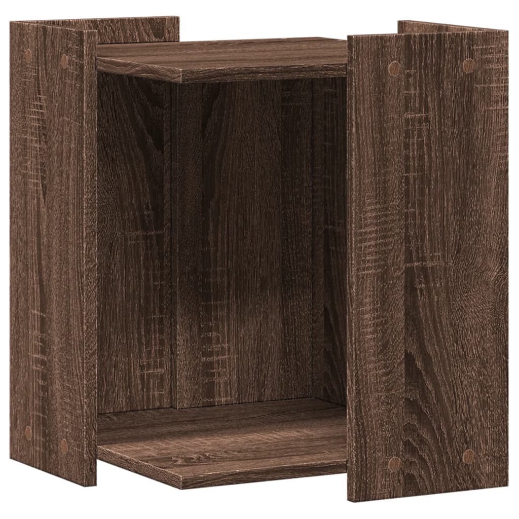 Vidaxxl Katzentoilette 42x42x51 cm, fertiges Holz, braune Eiche