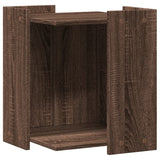Vidaxxl Katzentoilette 42x42x51 cm, fertiges Holz, braune Eiche
