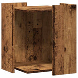Vidaxxl Katzentoilette 42x42x51 cm fertiges Holz, altholzfarben