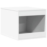 Vidaxxl Katzentoilette 47x59x42 cm, lackiertes Holz weiß