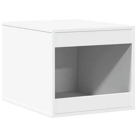 Vidaxxl Katzentoilette 47x59x42 cm, lackiertes Holz weiß