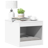 Vidaxxl Katzentoilette 47x59x42 cm, lackiertes Holz weiß