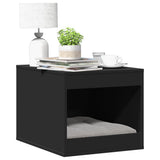 Vidaxx Katzentoilette 47x59x42 cm lackiertes Holz schwarz