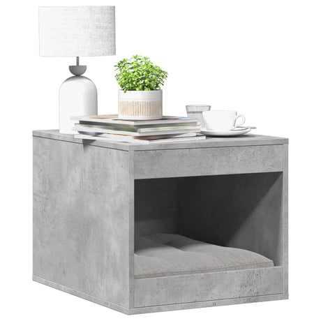 Vidaxxl Katzentoilette 47x59x42 cm Holzwerkstoff Betongrau