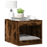 Vidaxl kattenbakkast 47x59x42 cm bewerkt hout gerookt eikenkleurig