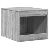 Vidaxxl Katzentoilette 47 x 59 x 42 cm, Holzwerkstoff, Farbe Sonoma-Eiche, Grau