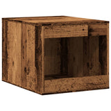 Vidaxxl Katzentoilette 47x59x42 cm fertiges Holz, altholzfarben