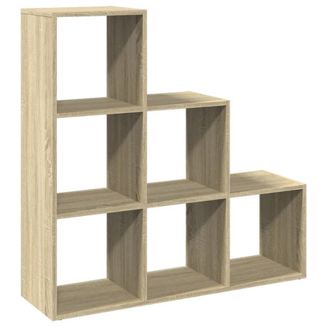 Vidaxl kamerscherm boekenkast 3-laags 99x29x99 cm hout sonoma eiken
