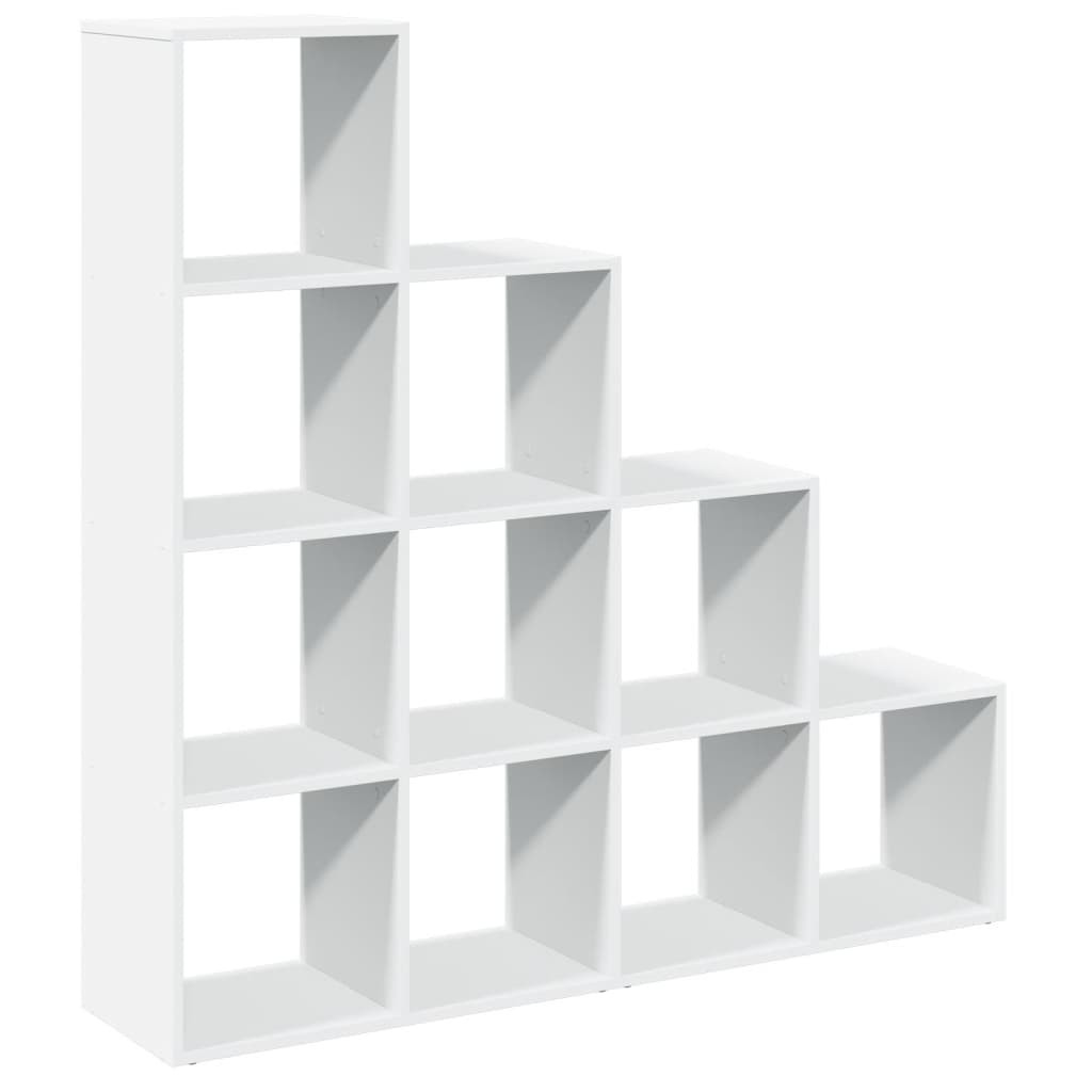 Vidaxl kamerscherm boekenkast 4-laags 131,5x29x131,5 cm hout wit