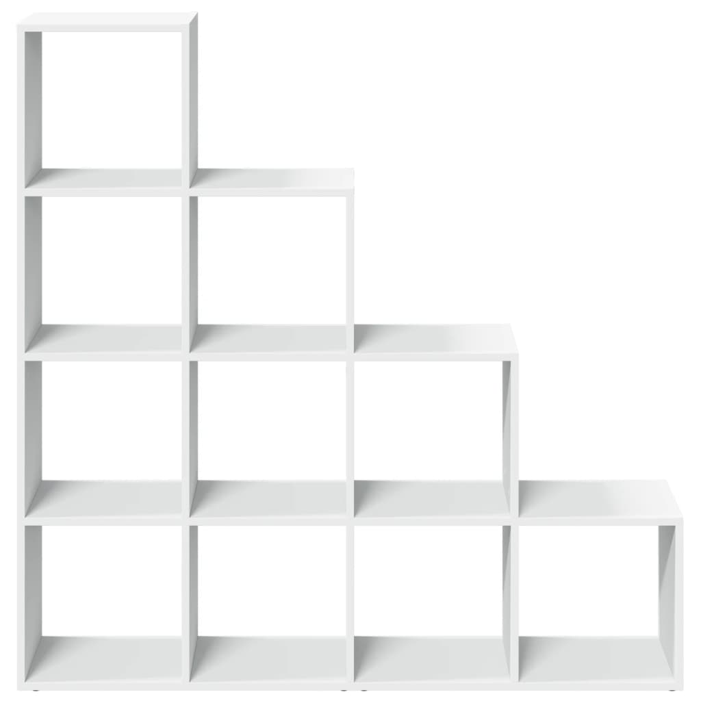 Vidaxl kamerscherm boekenkast 4-laags 131,5x29x131,5 cm hout wit