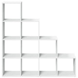 Vidaxl kamerscherm boekenkast 4-laags 131,5x29x131,5 cm hout wit