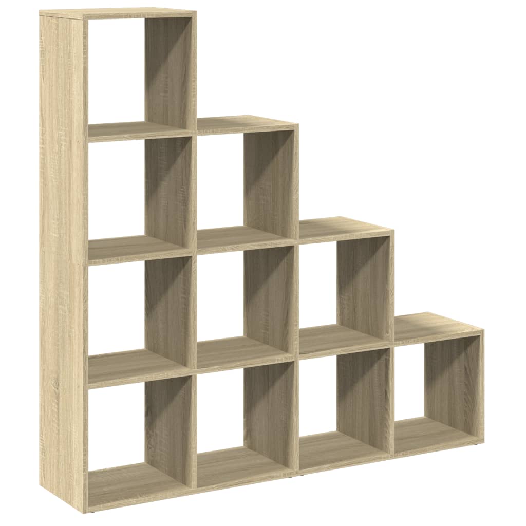 Vidaxl kamerscherm boekenkast 131,5x29x131,5 cm hout sonoma eiken