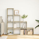 Vidaxl kamerscherm boekenkast 131,5x29x131,5 cm hout sonoma eiken