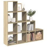 Vidaxl kamerscherm boekenkast 131,5x29x131,5 cm hout sonoma eiken