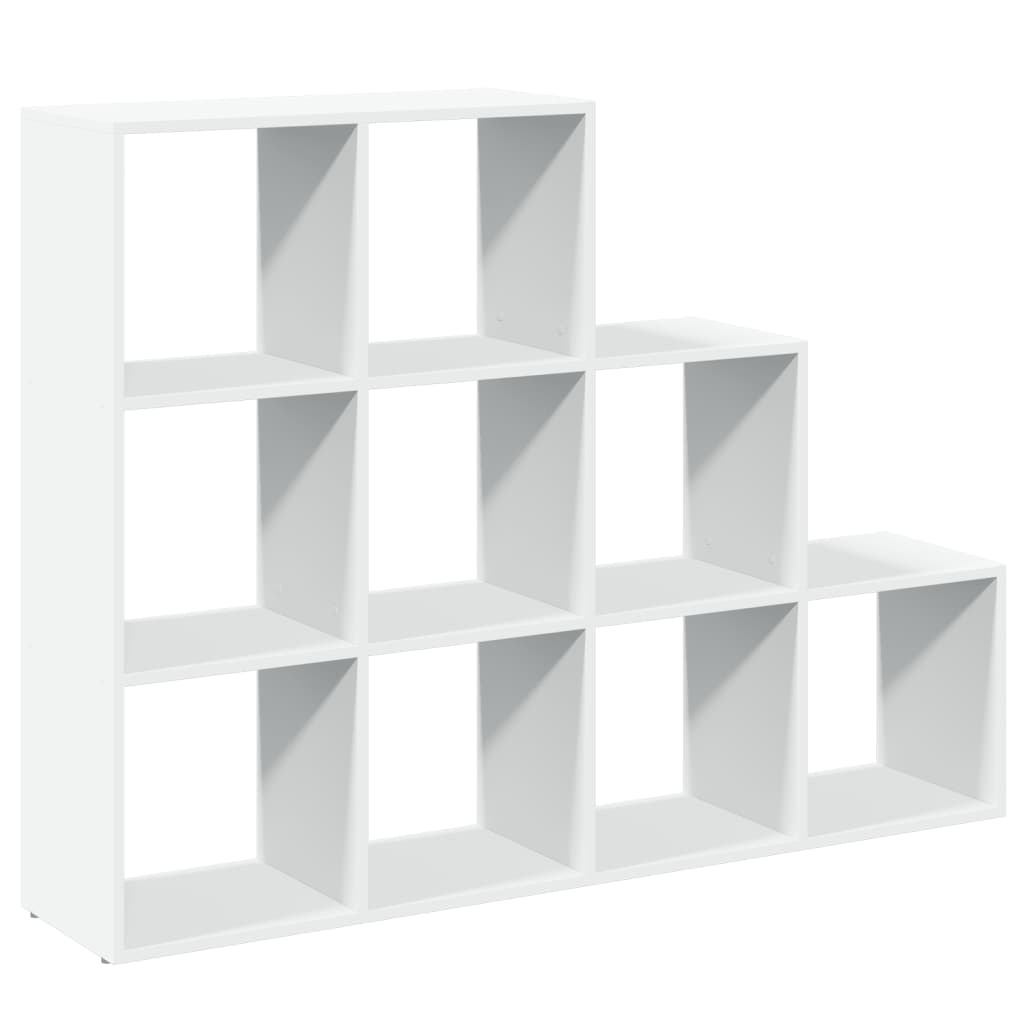 Vidaxl kamerscherm boekenkast 3-laags 137,5x29x103,5 cm hout wit