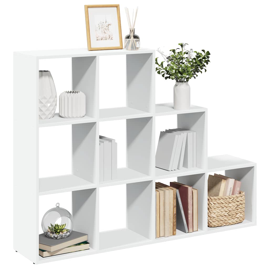 Vidaxl kamerscherm boekenkast 3-laags 137,5x29x103,5 cm hout wit