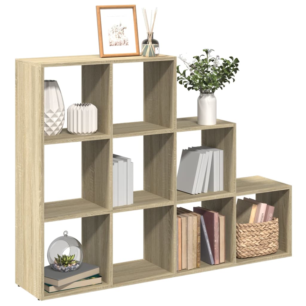 Vidaxl kamerscherm boekenkast 137,5x29x103,5 cm hout sonoma eiken