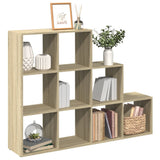 Vidaxl kamerscherm boekenkast 137,5x29x103,5 cm hout sonoma eiken