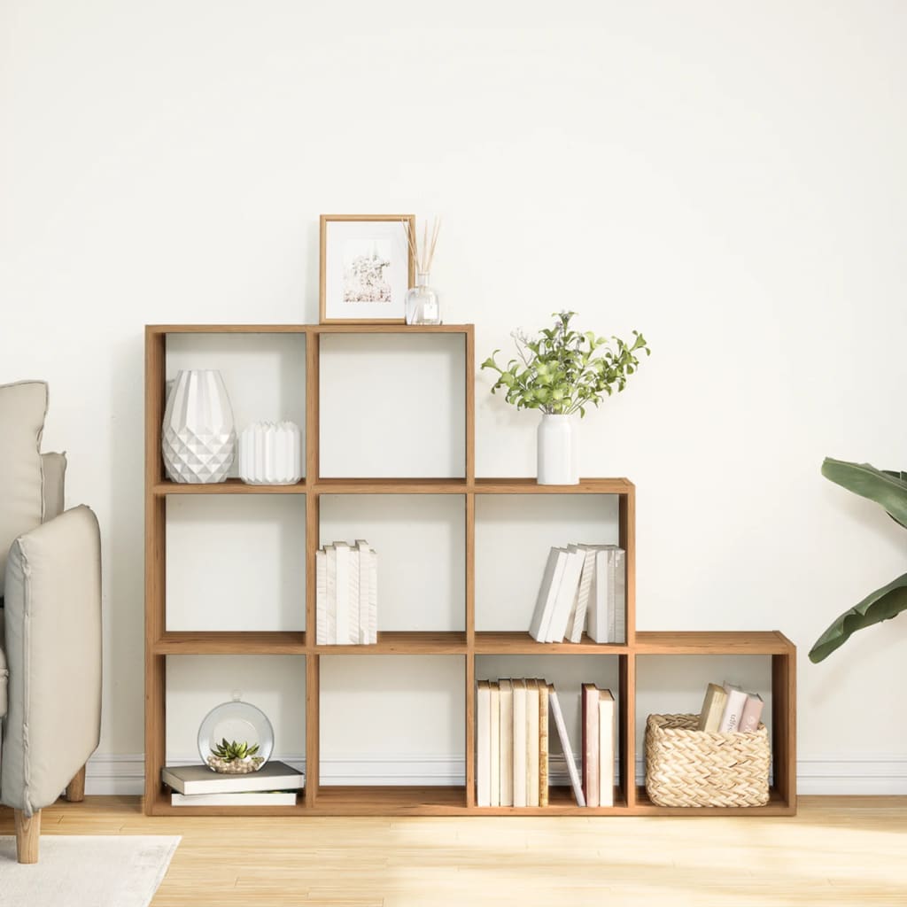Vidaxl kamerscherm boekenkast 137,5x29x103,5 cm hout artisanaal eik