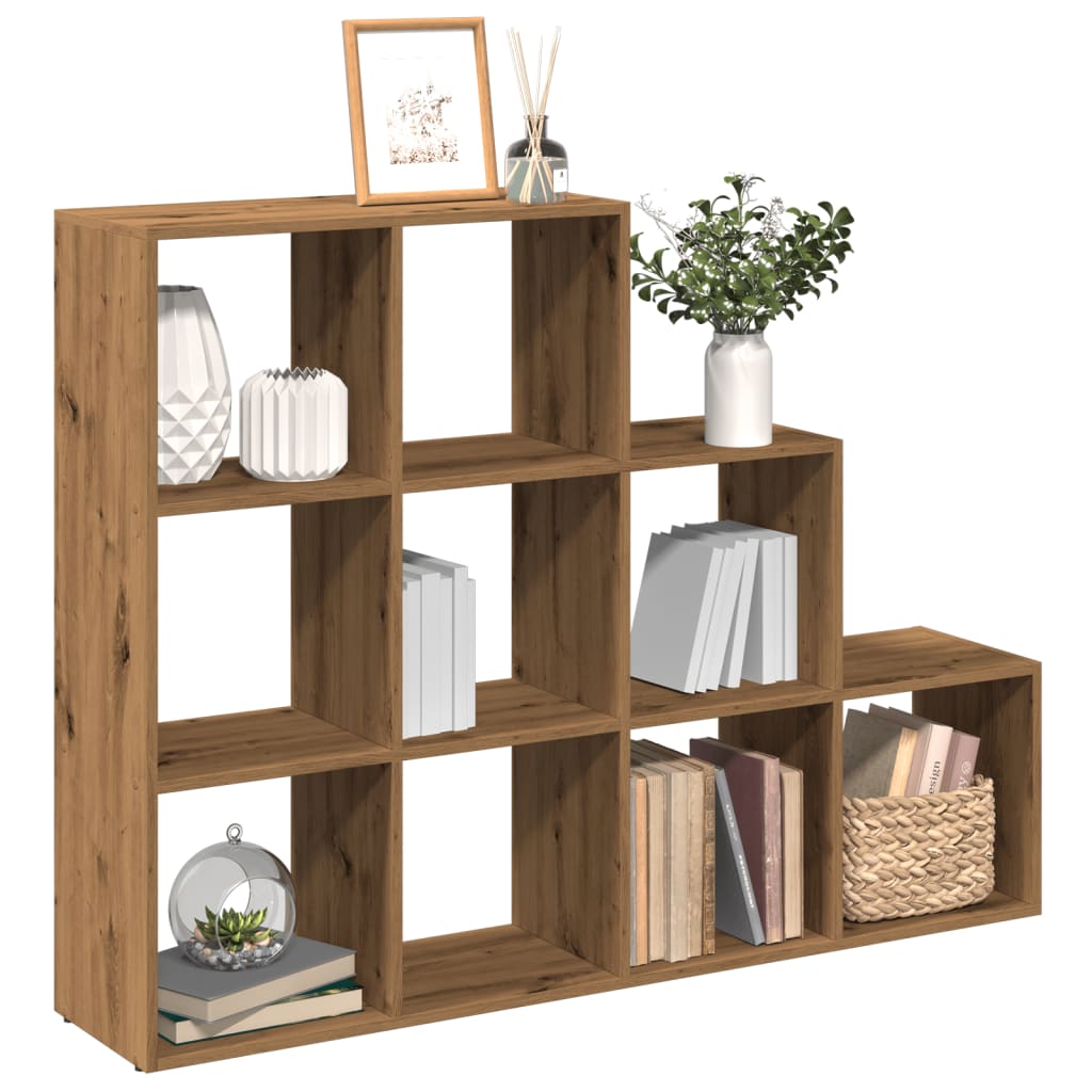 Vidaxl kamerscherm boekenkast 137,5x29x103,5 cm hout artisanaal eik