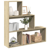 Vidaxl kamerscherm boekenkast 123x29x123 cm hout sonoma eiken