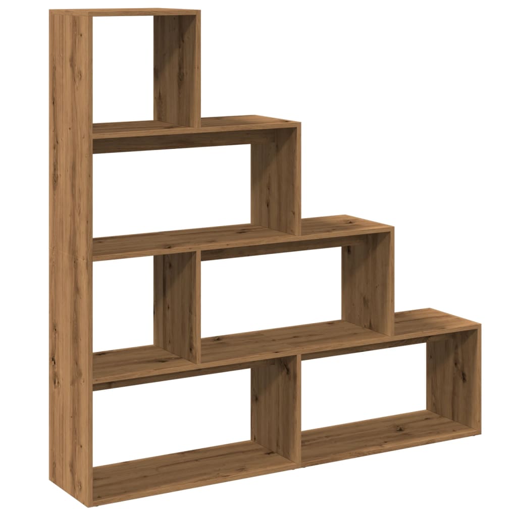 Vidaxl kamerscherm boekenkast 143,5x29x143,5 cm hout artisanaal eik
