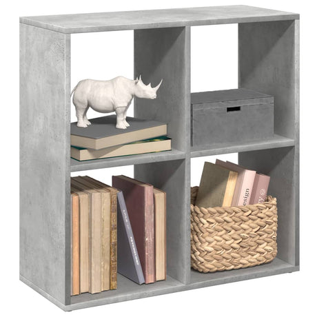 Vidaxl kamerscherm boekenkast 69,5x29x69,5 cm hout betongrijs