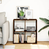 Vidaxl kamerscherm boekenkast 69,5x29x69,5 cm hout gerookt eiken