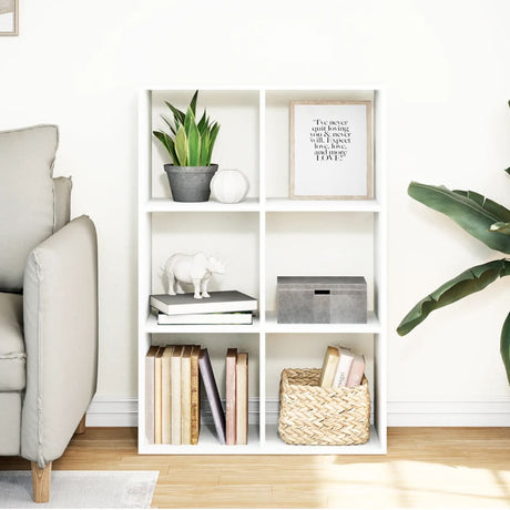 Vidaxl kamerscherm boekenkast 69,5x29x103,5 cm bewerkt hout wit