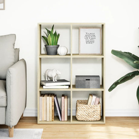 Vidaxl kamerscherm boekenkast 69,5x29x103,5 cm hout sonoma eiken