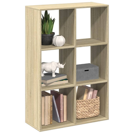 Vidaxl kamerscherm boekenkast 69,5x29x103,5 cm hout sonoma eiken