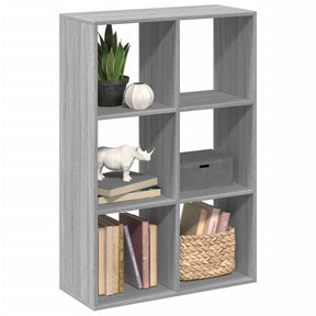 Vidaxl kamerscherm boekenkast 69,5x29x103,5 cm hout grijs sonoma