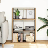 Vidaxl kamerscherm boekenkast 69,5x29x103,5 cm hout artisanaal eiken