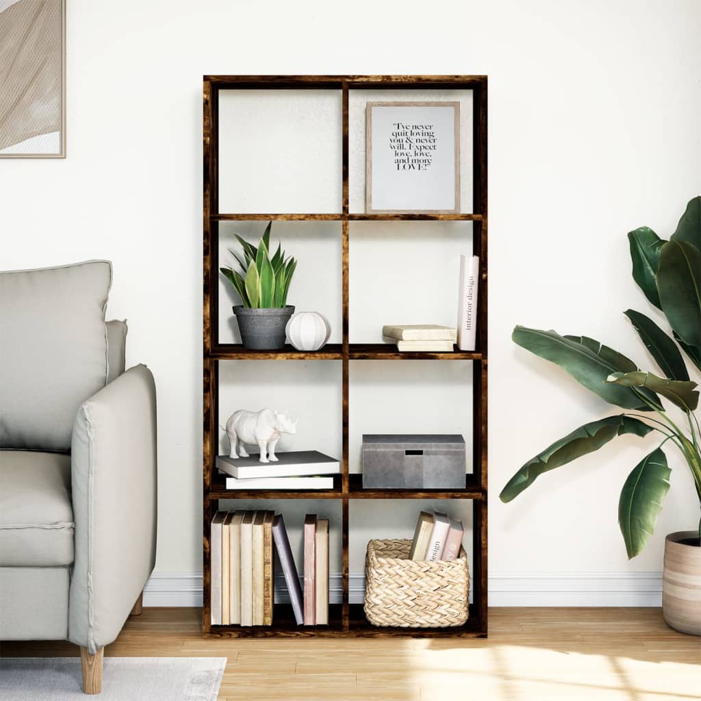 Vidaxl kamerscherm boekenkast 69,5x29x137,5 cm hout gerookt eiken