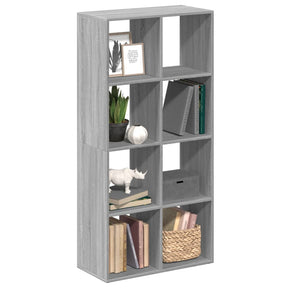 Vidaxl kamerscherm boekenkast 69,5x29x137,5 cm hout grijs sonoma eik