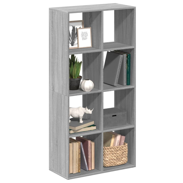 Vidaxl kamerscherm boekenkast 69,5x29x137,5 cm hout grijs sonoma eik
