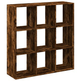 Vidaxl kamerscherm boekenkast 102x29x103,5 cm hout gerookt eiken