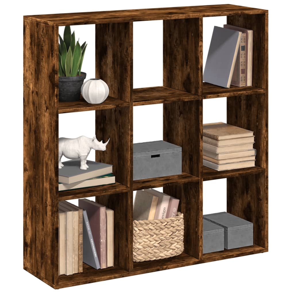 Vidaxl kamerscherm boekenkast 102x29x103,5 cm hout gerookt eiken