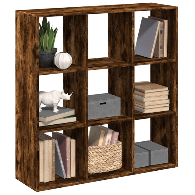 Vidaxl kamerscherm boekenkast 102x29x103,5 cm hout gerookt eiken